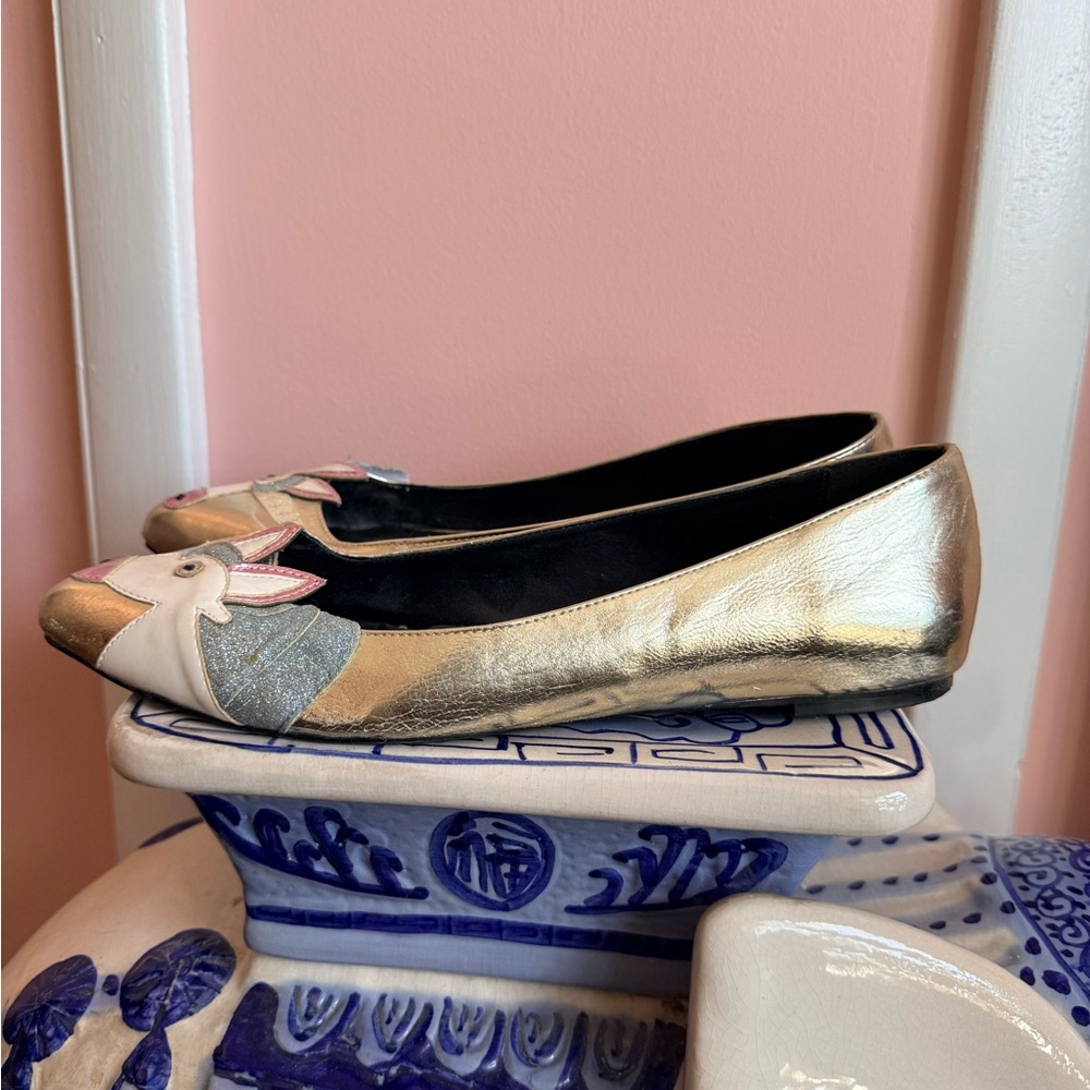ASOS LULAMOON Pointed Unicorn Ballet Flats - Size 11 - Picture 3 of 8